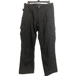5.11 Tactical Series Black Cotton Pants Cargo 6 Pockets Style #64360 Size 10